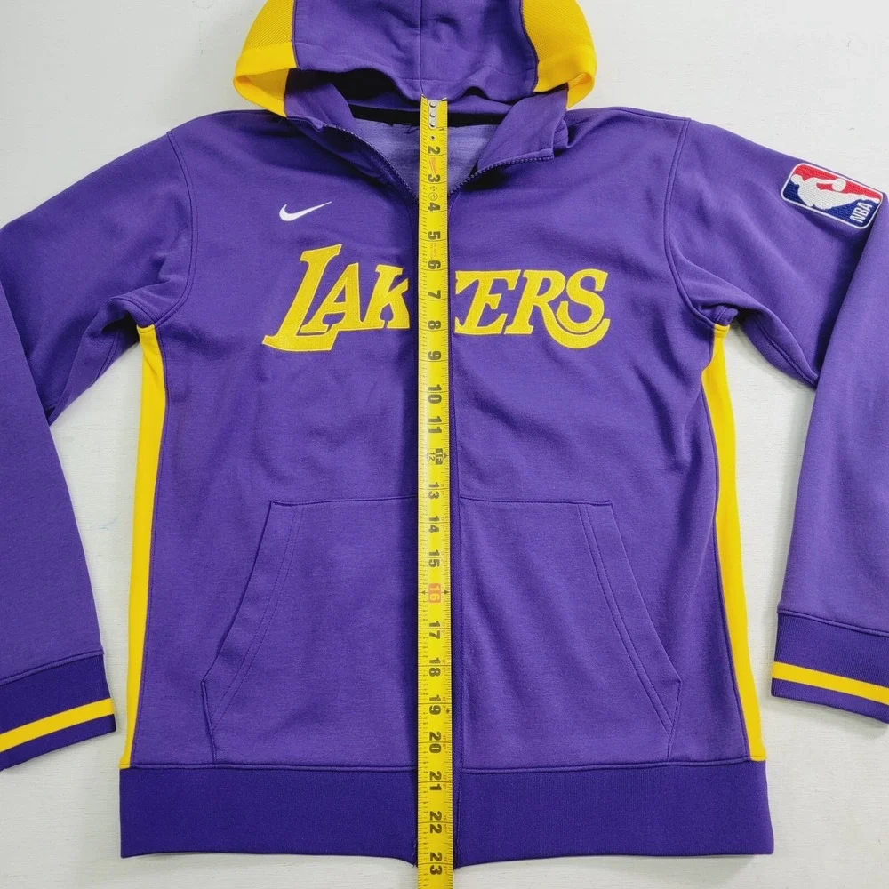 Los Angeles Lakers Showtime Womens Nike Dri-FIT NBA Full-Zip Hoodie Sz M Defect‎